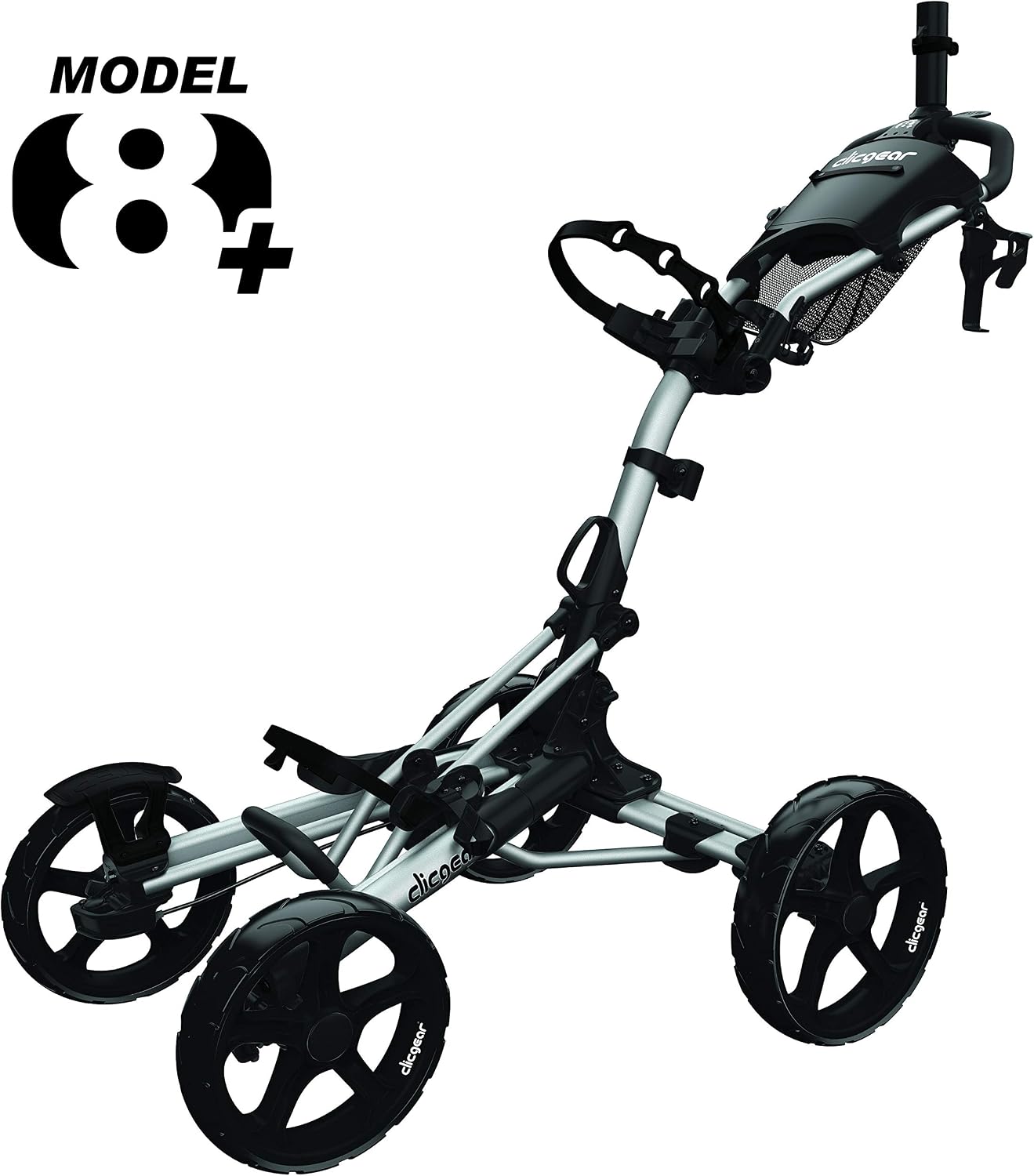 Clicgear Unisex Clicgear 8.0+ Golf Push Trolley, Silver, One Size UK - Image 4