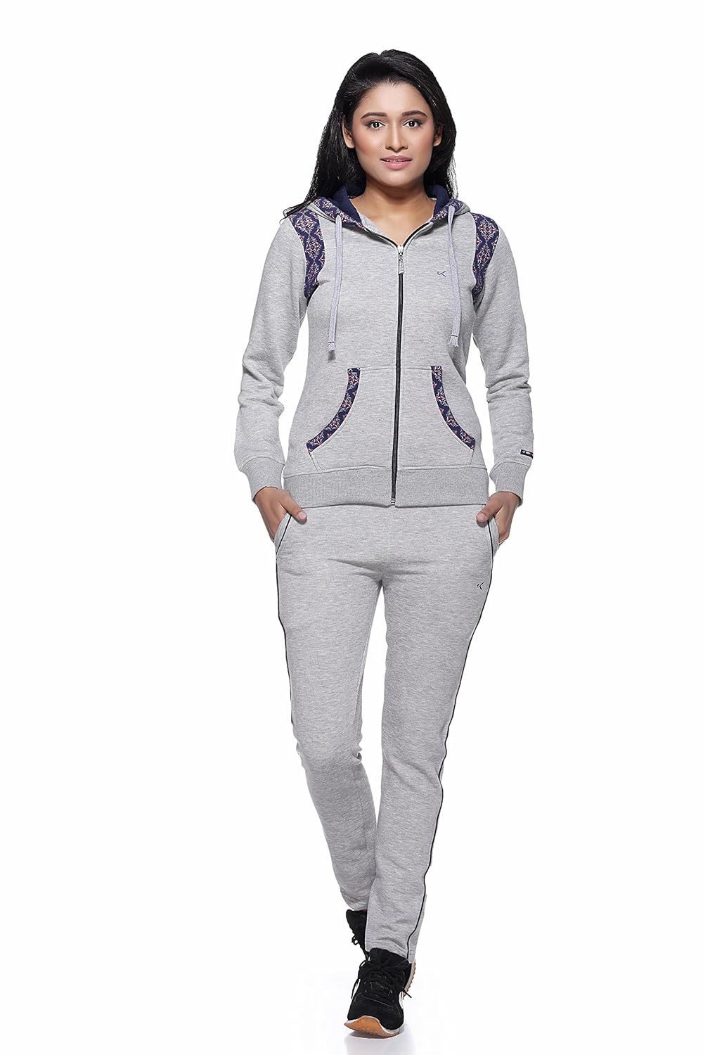 ex10sive fleece greymelange active wear tracksuit