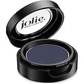 Jolie Cosmetics Powder Pressed Matte Eyeshadows - Cruelty Free, Vegan, Single Pan Eyeshadow 1.48g Smokey Eyes (Deep Sea Blue)