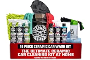 Chemical Guys HOL362 16-Piece Arsenal Builder Ceramic Car Wash & Protection Kit with Foam Gun, Bucket and (6) 16 oz Car Care Cleaning Chemicals (Works w/Garden Hose)