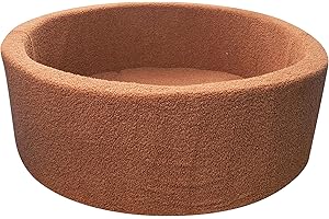 MEOGETY Kids Foam Ball Pits for Toddlers Babies Dogs Cats, Soft Infant Baby Ball Pit Pool for Girls and Boys Gifts, (Balls NOT Included) Imitation Teddy Colours