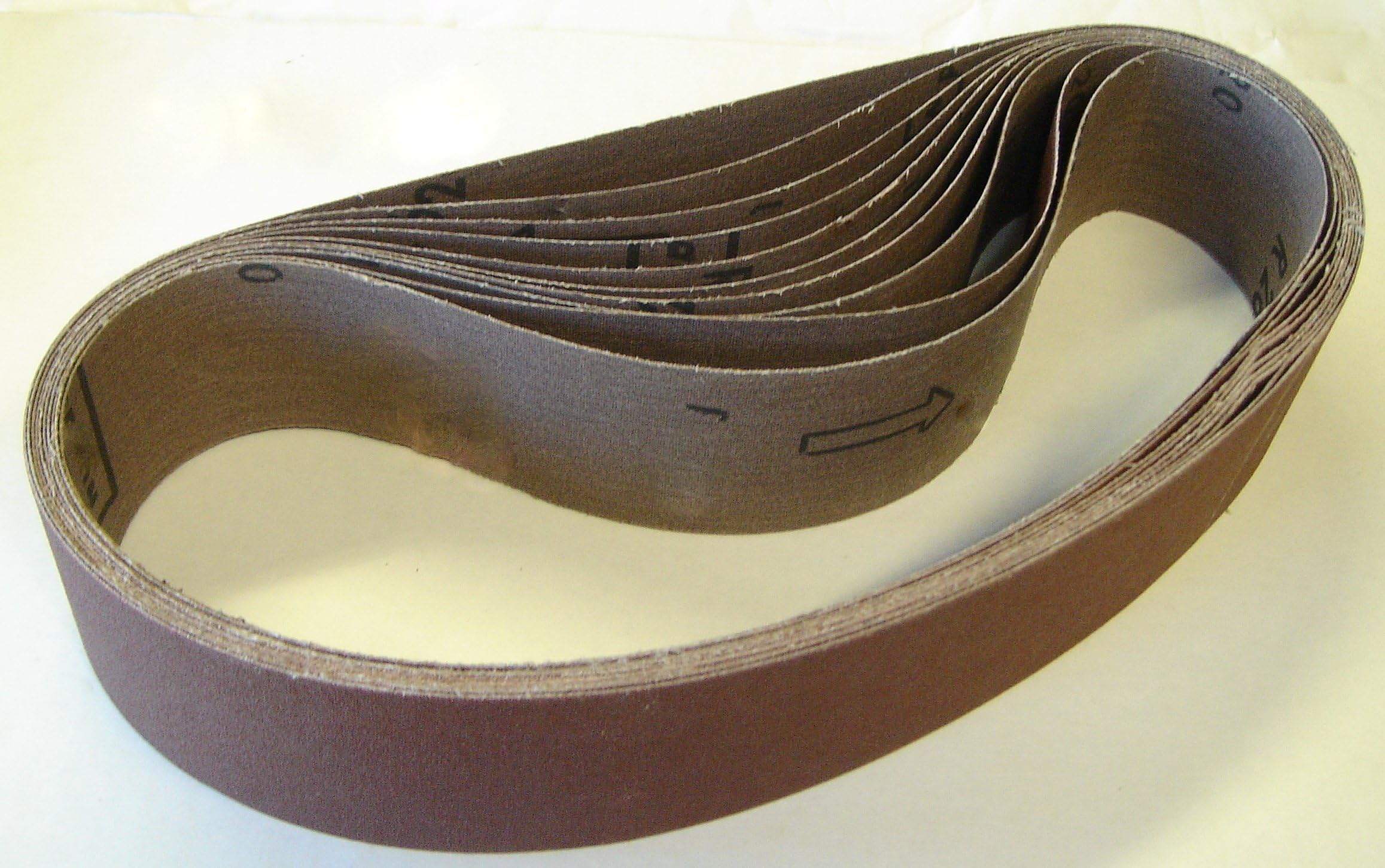 10 x 50mm x 686mm Mix Grit Cloth Sanding Belts Excellent Quality.