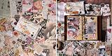 Draupnir 200Pcs Vintage Scrapbooking Stickers Paper Pack DIY Retro Journaling view 5