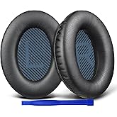 SoloWIT Replacement Earpads for Bose SoundLink Around-Ear II (Sound Link AE2/Model BA2) Over-Ear Headphones, Ear Pads Cushions with Soft Protein Leather, High-Density Foam - Black