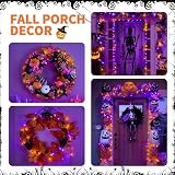 Jsdoin Halloween Fairy Lights 2 Pack 50 LEDs Copper Wire Orange Purple 5M view 5
