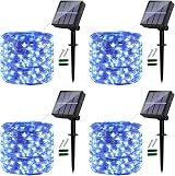 Ligarko Solar String Lights Outdoor 4 Pack 120LED 14M 8 Modes Blue