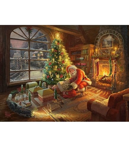 Amazon.com: Ceaco Thomas Kinkade -Santa's Workshop Puzzle