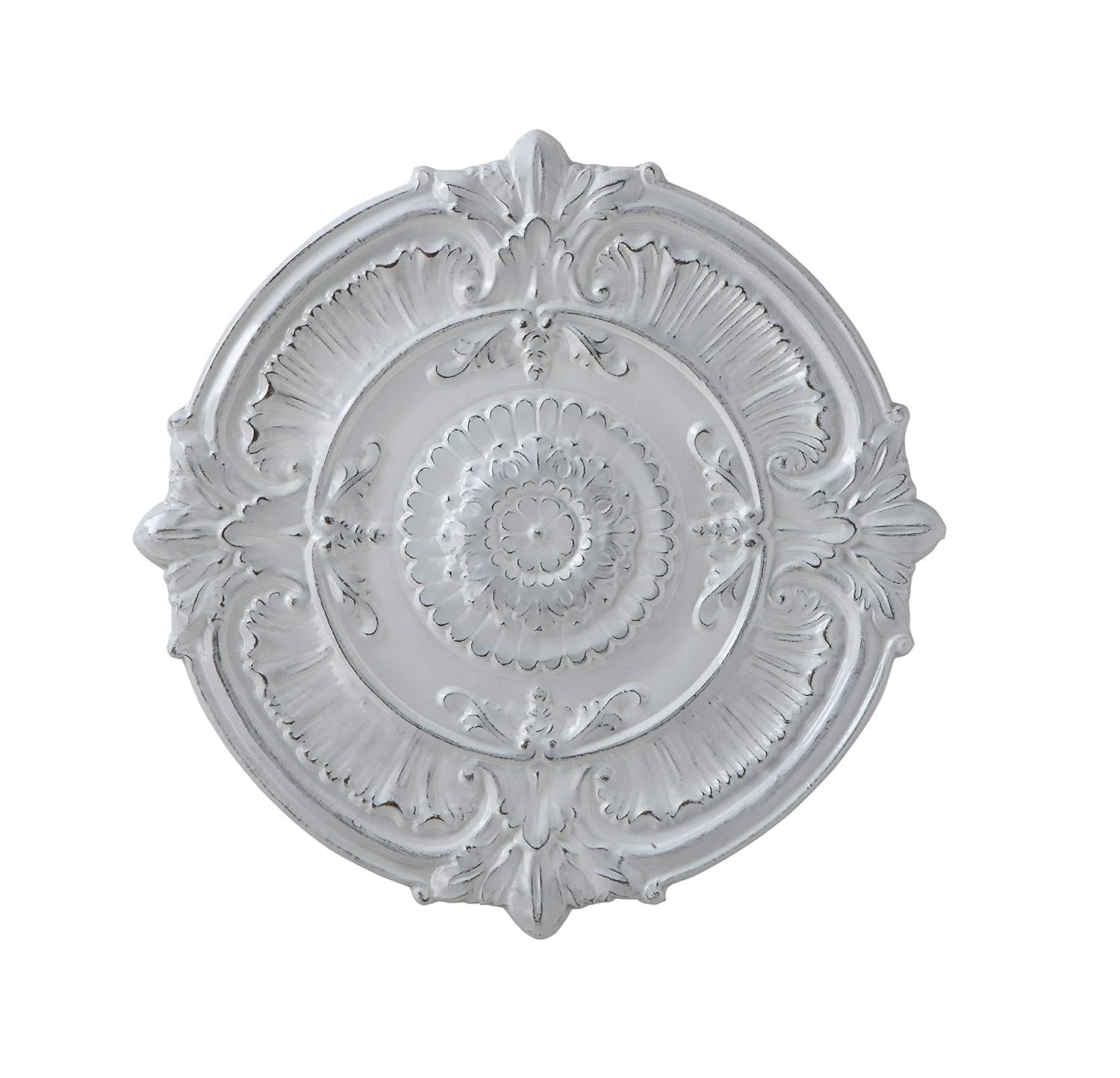 Buy Creative Co Op White Round Iron Ceiling Medallion 49 Wall Art