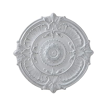 Amazon Com Creative Co Op White Round Iron Ceiling Medallion