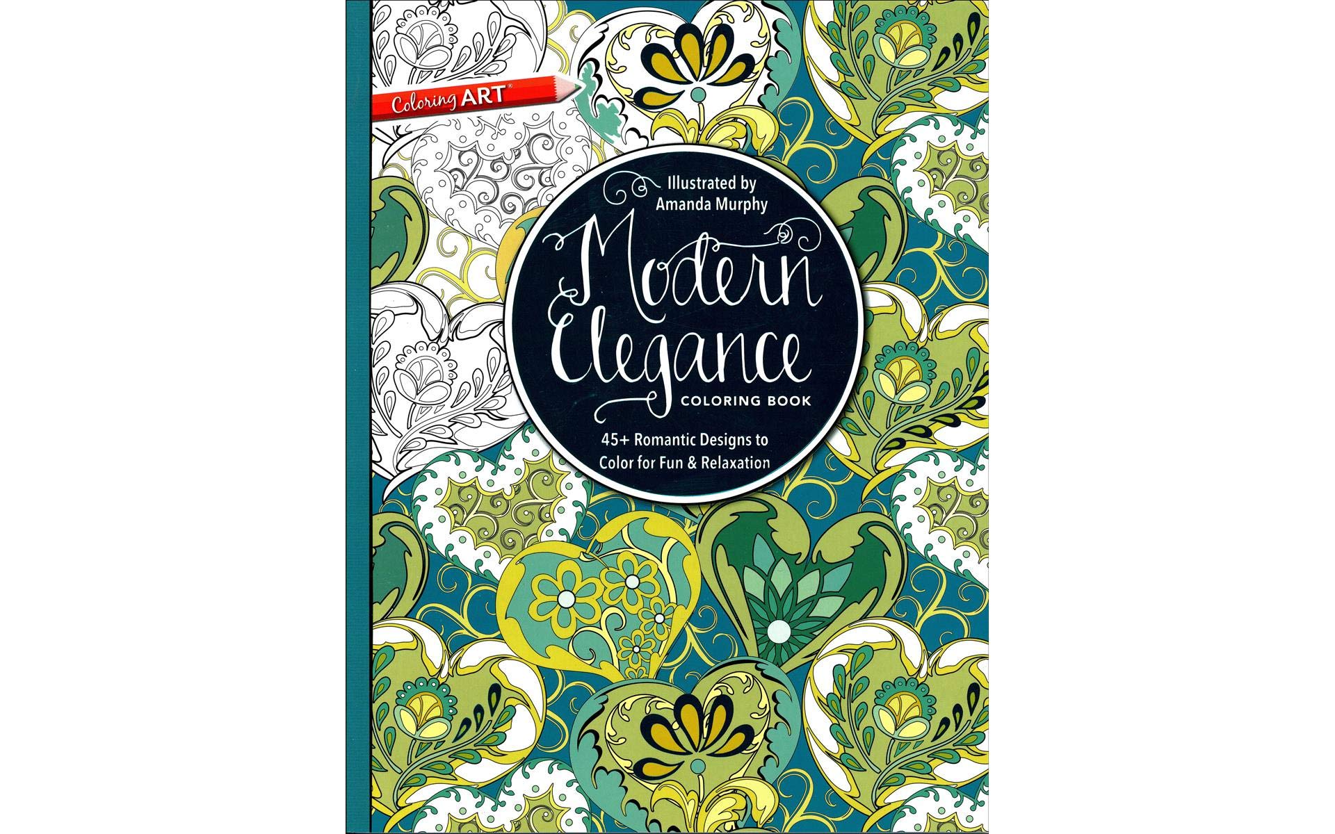 C&T Publishing C and T Publishing Modern Elegance Coloring Book, Acrylic, Multicolour, 21.59x27.94x0.63 cm