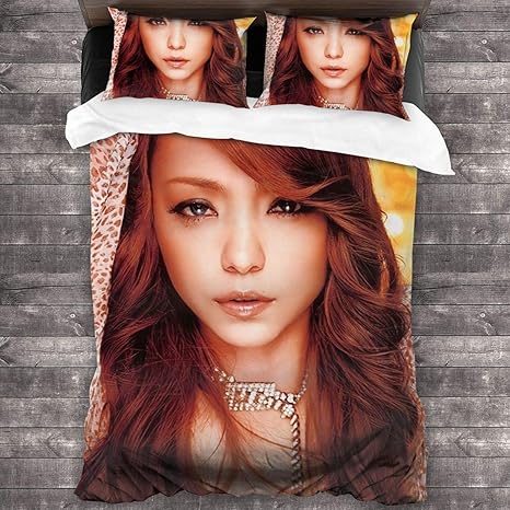 Amazon 安室 奈美恵 布団カバー 3点セット 掛け布団カバー 寝具カバーセット 枕カバー ベッド用 布団用 肌触りの良い 洗い替え速乾タイプ ピーチスキン加工 四季通用 寝具カバーセット オンライン通販