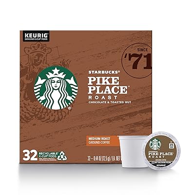 Buy Starbucks Medium Roast K Cup Coffee Pods Pike Place Roast For Keurig Brewers 1 Box 32 Pods Online In Uae B0788cc14v