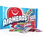 Airheads Mini Candy Bars, Taffy Variety Pack, 12 oz Bag | Assorted Flavors, Individually Wrapped Bulk Candy, Artficially Flavored