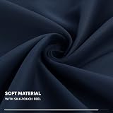 Deconovo Blackout Curtains 79 x 106 Inch Navy Blue 1 Panel Thermal Insulated view 7
