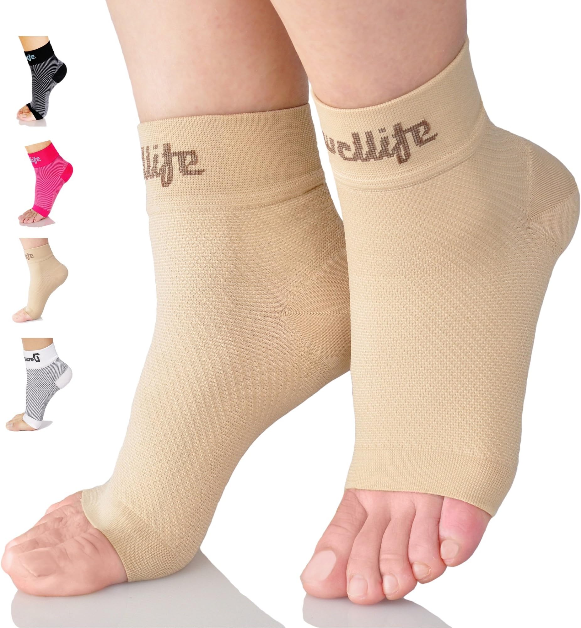 Dowellife Plantar Fasciitis Socks, Ankle Brace Compression Support Sleeves & Arch Support, Foot Compression Sleeves, Ease Swelling, Achilles Tendonitis, Heel Spur for Men Women