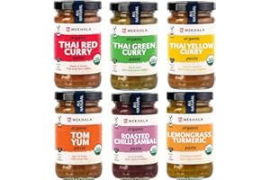 Mekhala Organic Thai Vietnamese Cooking Paste Variety Pack Gluten-Free Vegan