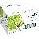 TRUE LIME Water Enhancer, Bulk Pack - 0.03 Ounce, 500 Count (Pack of 1)| Zero Calorie Unsweetened Water Flavoring | For Water, Bottled Water &amp; Recipes | Water Flavor Packets Made with Real Limes