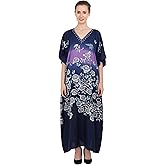 Miss Lavish London Women’s Kaftan Maxi Dress Resort Wear Beach Cover Up, Plus Size Swim Coverup, African Caftan Maxi Dress