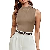 Arach&Cloz Womens Wool Blend Sweater Soft Turtleneck All-Season Casual Tank 2026