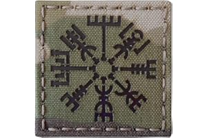TACTICAL FREAKY mult1cam Infrared IR Vegvisir Viking Norse 2x2 IFF Tactical Morale Touch Fastener Patch