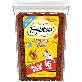 Temptations Birthday Crunchy and Soft Cat Treats, Lobster &amp; Beef, 16 oz | Crunchy outside, soft inside, under 2 calories per treat, 100% complete &amp; balanced for adult cats, stay-fresh resealable tub