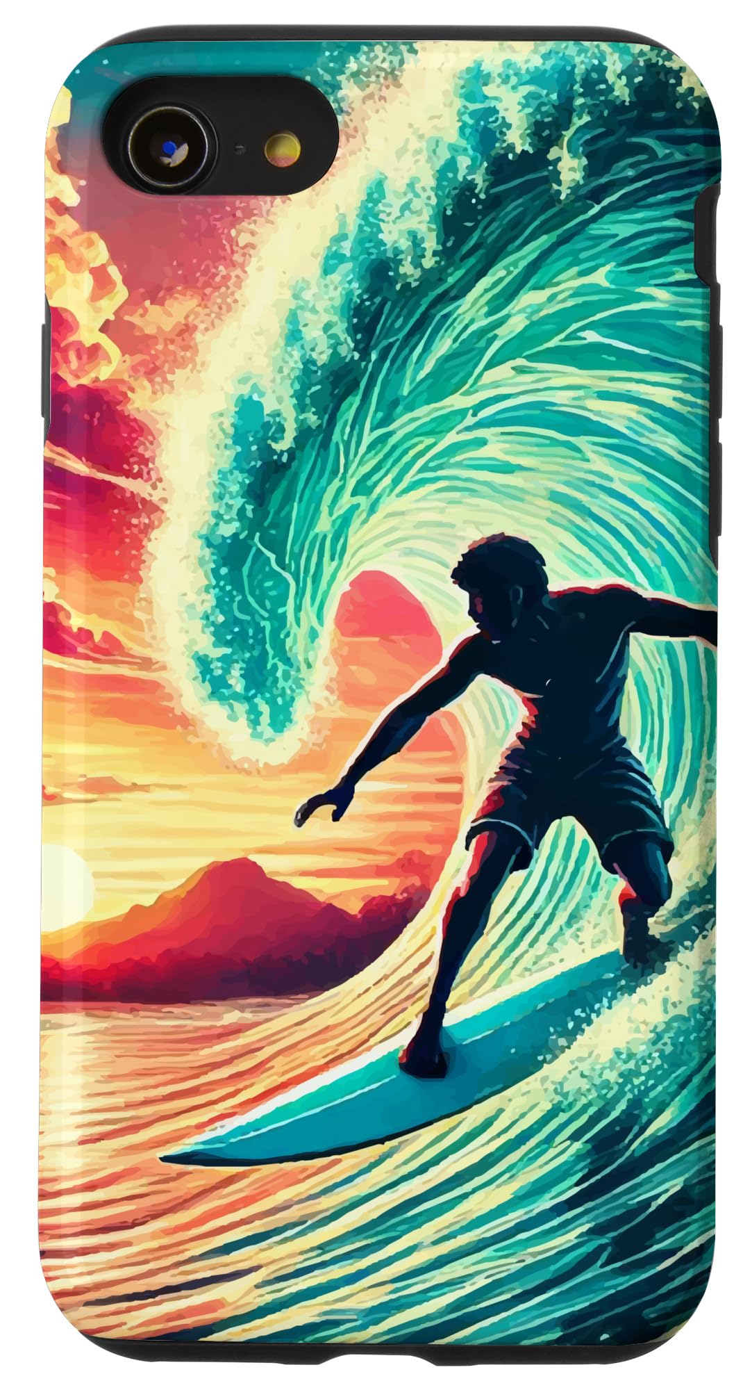 iPhone SE (2020) / 7 / 8 RIDE THE WAVE - surfers, waves, sun, beach & sea Case