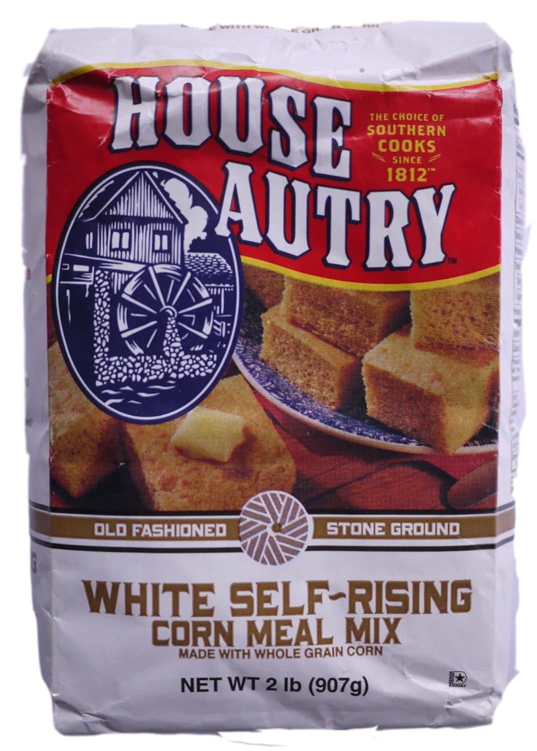 House Autry White SelfRising Corn Meal Mix, 2 lb Bag (2Pack) Food