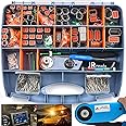 JRready ST6110 Deutsch Connector Kit with Crimper-2 Pin Waterproof Connector,3 4 6 8 12 Pin DT Connectors,Deutsch Crimp Tool 14-22AWG,Size 16 Solid Contact for Truck, Motorcycle,Automotive