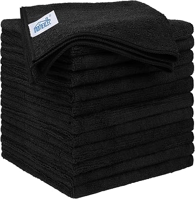 HOMEXCEL Microfiber Cloths 12 Pack 30 x 30 cm Ultra Absorbent Lint Free
