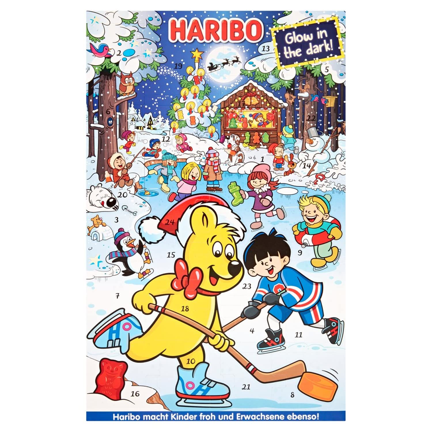 Haribo Advent Calendar, Christmas Sweets, 300g
