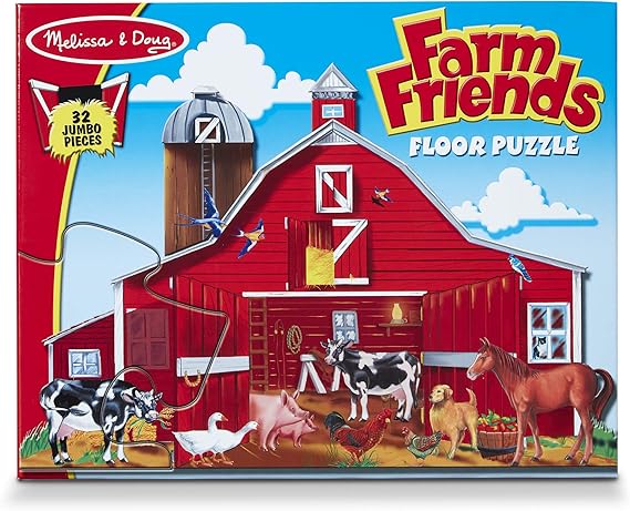 melissa and doug farm friends floor puzzle