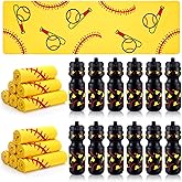 24 Pcs Softball Party Favors Set 24 oz Softball Water Bottle Bulk 12 Cooling Towels Breathable Chilly Ice 40" x 12" Sports Themed Accessories for Events Party Players Lovers Team Coach Gift Training