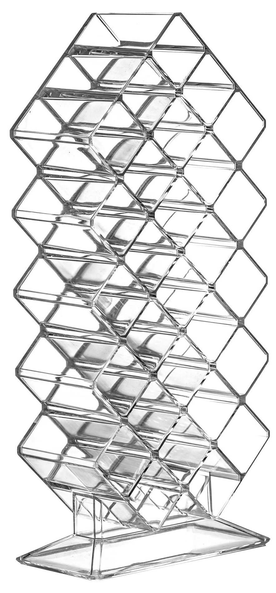 Solly´s SARAH Lipstick Organizer Clear Acrylic Holder with 28 Spaces for Makeup Storage