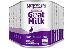 Meyenberg Evaporated Goat Milk, Vitamin D, 12 Fl Oz (Pack of 12)