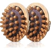 Meridian Pressure Brush, Wood Therapy Massage Tools, Wood Therapy Massage Tools for Belly Fat, Meridian Trigger Point Massager Wooden Massage Brush for Body Shaping, Muscle Pain Relief (2PCS)