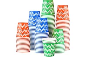 BYSNOW 300 Pack 3 oz Bathroom Cups, Disposable Paper Cups, Small Mouthwash Cups for Bathroom, Thick and Sturdy Snack Cups for Daily Use (Ripple 300Count)