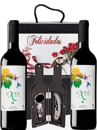 Caja Vino Tinto Regalo FELICIDADES - Pack de 2 Botellas ...