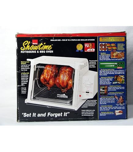 Amazon.com: Ronco Showtime Compact Rotisserie & BBQ Oven - ST3000