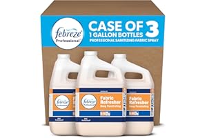 P&G Professional-33032CT Bulk Odor Eliminator from Febreze, Static Guard and Deep Penetrating Fabric Refresher Refill, Fresh Clean Scent, 1 Gal. (Case of 3)- White