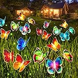 AHAORIGIN Solar Garden Lights, 3 Pack Lifelike