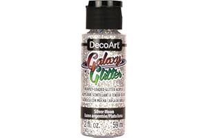 DecoArt Deco Art Galaxy Glitter, 59ml, Silver