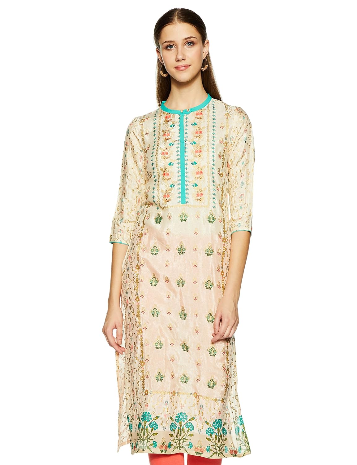 Aurelia women's rayon straight kurta Clearance