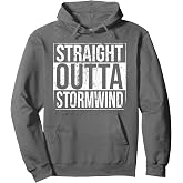 Straight Outta Stormwind Funny WoW Alliance Gamer Vintage Pullover Hoodie