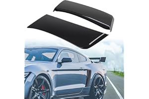KAKABAS Black Rear Quarter Panel Side Scoop Compatible with Ford Mustang 2015-2023, Rear Side Fender Door Scoops Compatible with Ford Mustang 2015-2023 (2PCS)