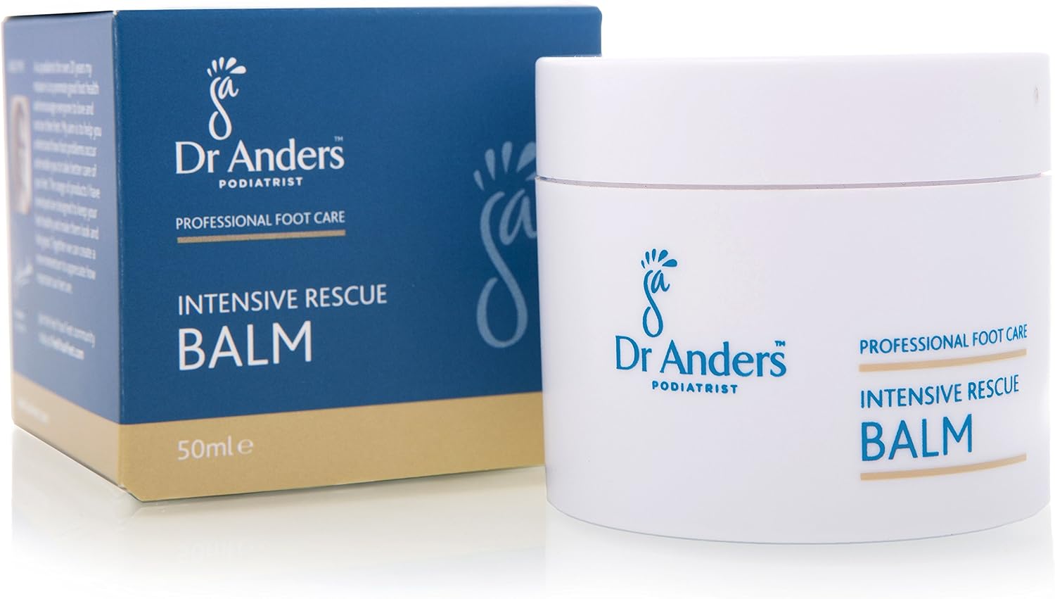 Dr Anders Intensive Rescue Balm for Feet, Nourishing & Repairing Balm for Dry Cracked & Rough Skin