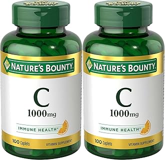 Nature's Bounty Vitamin C, 1000Mg, 100 Caplets (Pack Of 2)