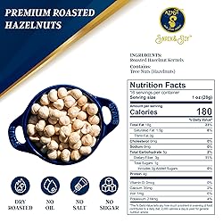 AZNUT Roasted Unsalted Hazelnuts 4 LB, Premium