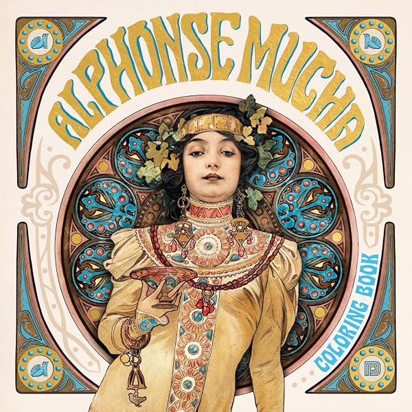 Amazon.com: Alphonse Mucha (Art Colouring Book): Make Your Own Art