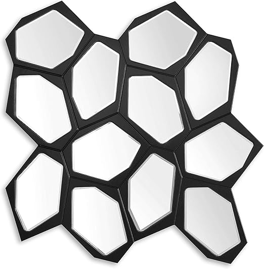 Adm Espejo De Colmena Espejo Decorativo Grande De Pared De Diseno