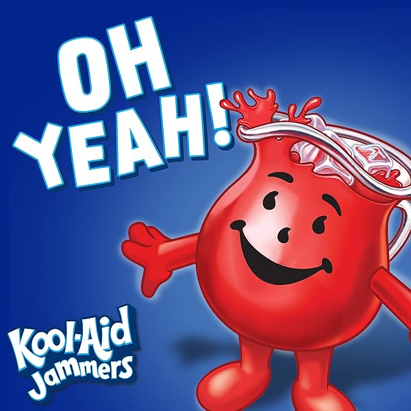 KOOL-AID JAMMERS BLUE RASPBERRY FLAVORED DRINK, 10 CT BOX, 6 FL OZ POUCHES